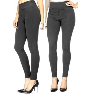 Spanx The Signature Charcoal Gray Ponte Super Skinny Pants Size 27 (4)